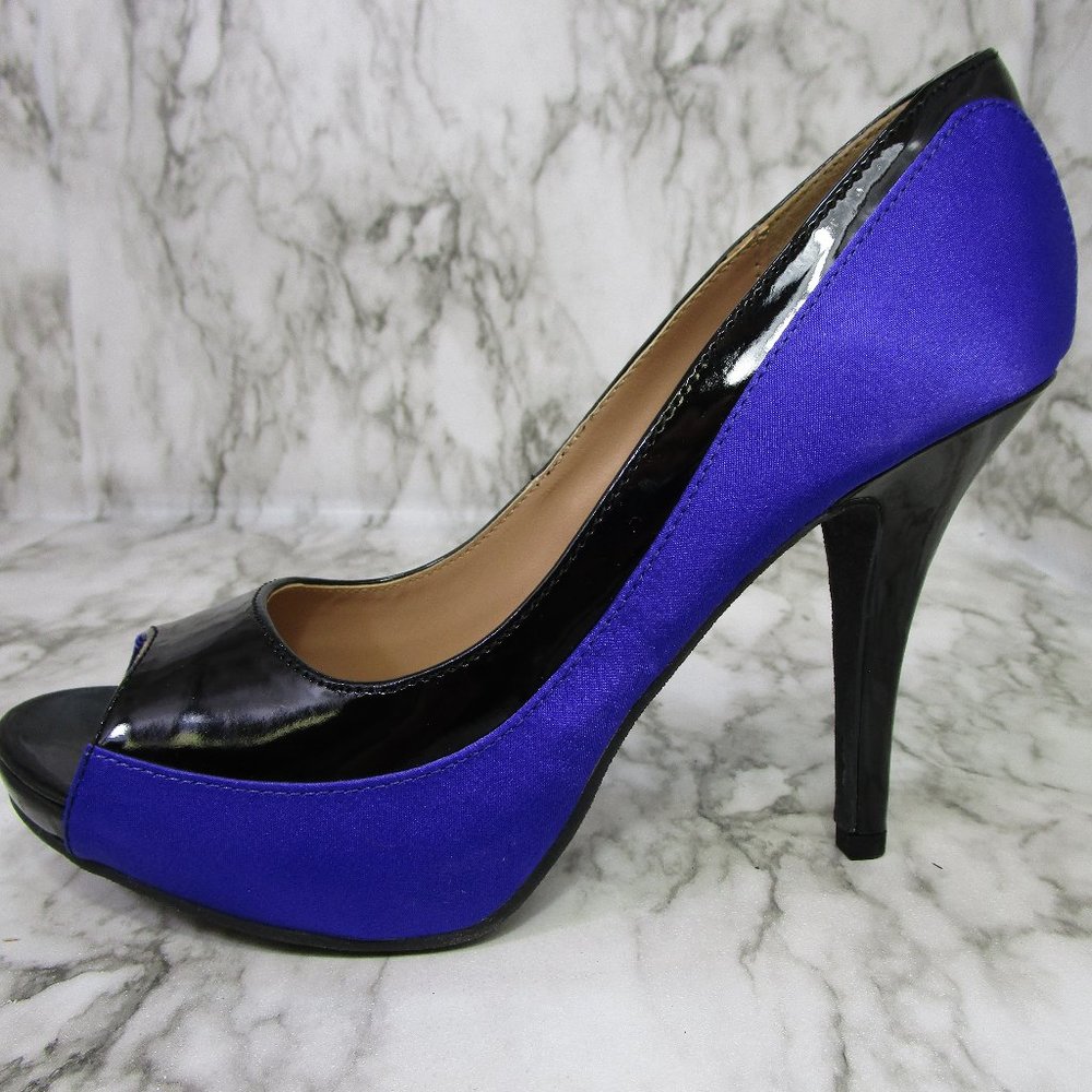 Forever / Paula Abdul Size 8 Purple and Black Heels